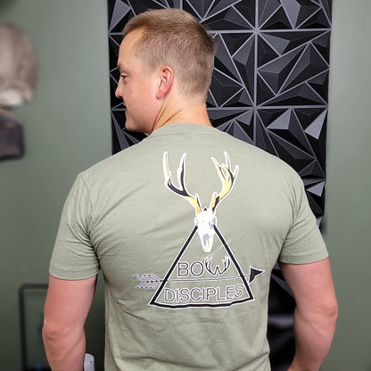 Pitchfork Light Olive Unisex Tee Shirt