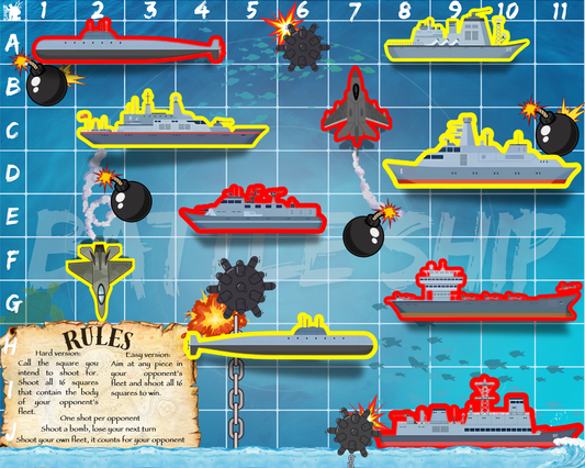 Battleship Target Face