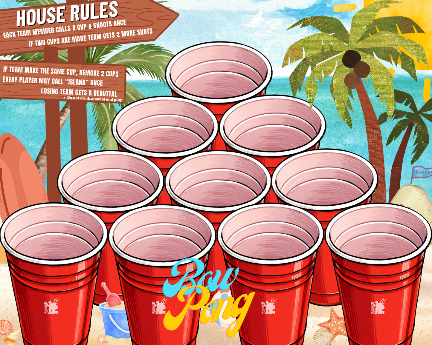 Bow Pong Target Face