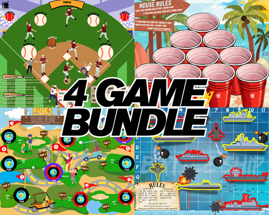 4 Game Archery Target Bundle