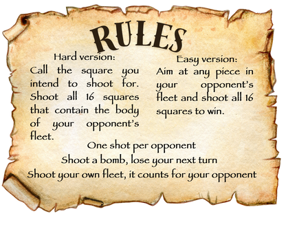 Battleship Target Face