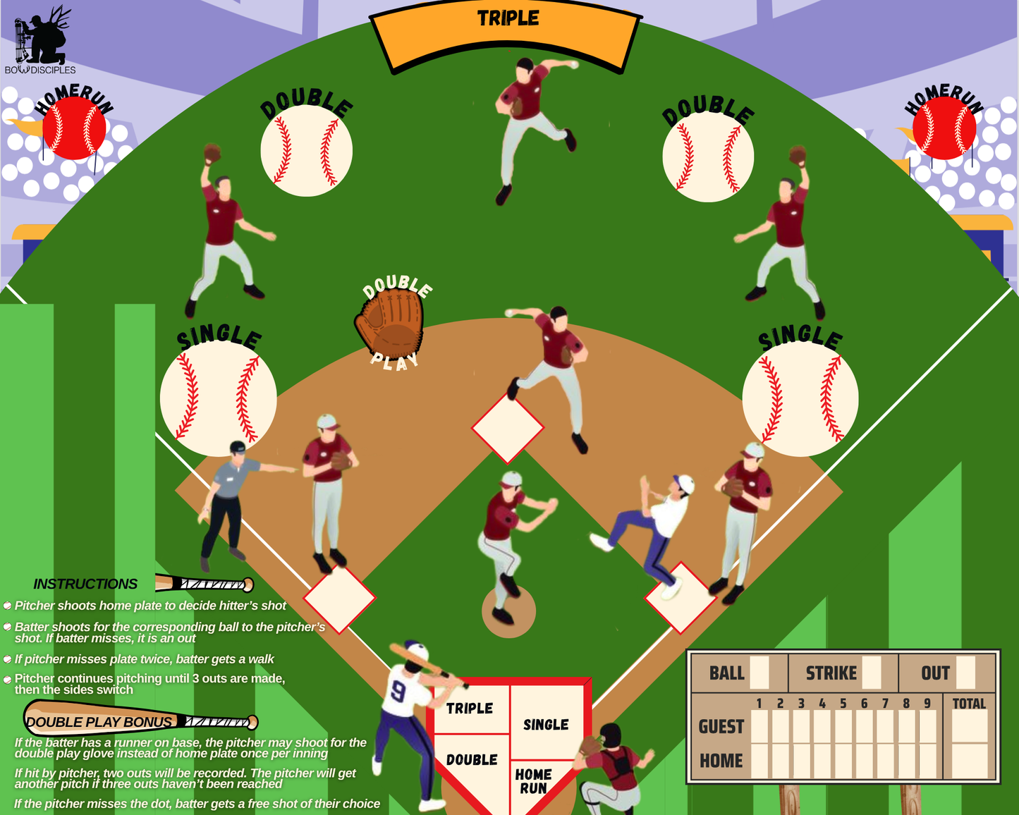 4 Game Archery Target Bundle
