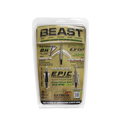 Beast Broadheads ALUMINUM 2 PACK+PRACTICE TIP