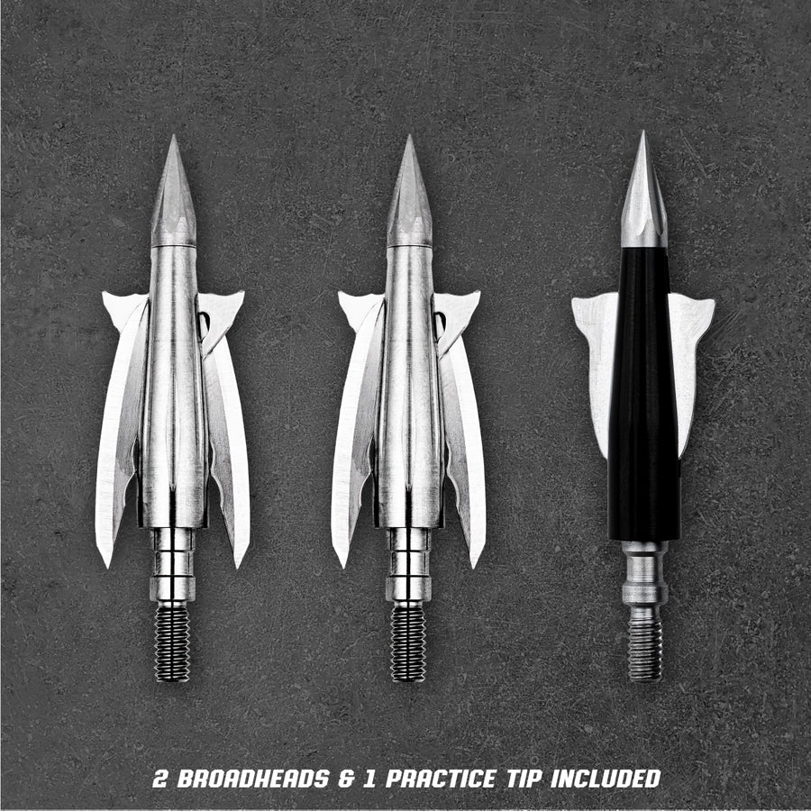 Beast Broadheads ALUMINUM 2 PACK+PRACTICE TIP