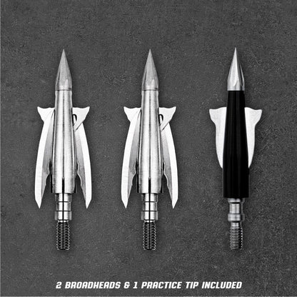 Beast Broadheads ALUMINUM 2 PACK+PRACTICE TIP
